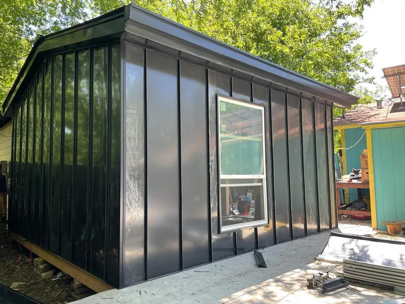 Black standing seam metal wall panels for Metal Roof Installation in Scottsdale